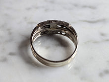Load image into Gallery viewer, Womens Vintage Estate 14K White Gold Diamond Ring, 3.7g E7934