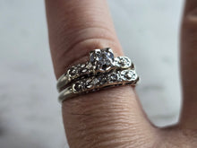 Load image into Gallery viewer, Womens Vintage Estate 14K White Gold Diamond Ring, 3.7g E7934