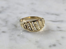 Load image into Gallery viewer, Womens 10K Yellow Gold Modernist Filigree Ring 1.3g E7938