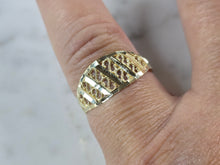 Load image into Gallery viewer, Womens 10K Yellow Gold Modernist Filigree Ring 1.3g E7938