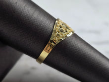 Load image into Gallery viewer, Womens 10K Yellow Gold Modernist Filigree Ring 1.4g E7940