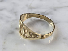 Load image into Gallery viewer, Womens 10K Yellow Gold Modernist Filigree Ring 1.4g E7940