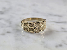 Load image into Gallery viewer, Womens 10K Yellow Gold Modernist Filigree Ring 1.5g E7941