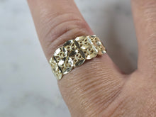 Load image into Gallery viewer, Womens 10K Yellow Gold Modernist Filigree Ring 1.5g E7941