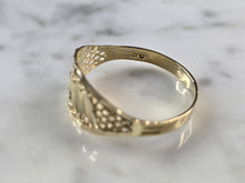 Load image into Gallery viewer, Womens 10K Yellow Gold Modernist Filigree Ring 1.3g E7943