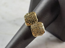 Load image into Gallery viewer, Womens 10K Yellow Gold Modernist Filigree Ring 2.9g E7945