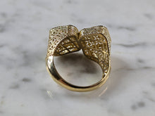 Load image into Gallery viewer, Womens 10K Yellow Gold Modernist Filigree Ring 2.9g E7945