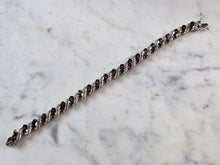 Load image into Gallery viewer, Womens Vintage Estate Sterling Silver Smoky Quartz Bracelet 17.0g E7964