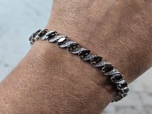 Load image into Gallery viewer, Womens Vintage Estate Sterling Silver Smoky Quartz Bracelet 17.0g E7964