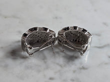 Load image into Gallery viewer, Womens Estate Sterling Silver Deco Earrings 13.6g E7965