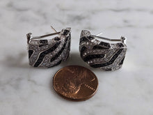 Load image into Gallery viewer, Womens Estate Sterling Silver Deco Earrings 13.6g E7965