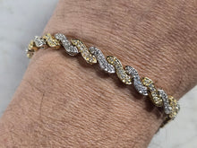 Load image into Gallery viewer, Womens Vintage Estate 14K Gold Diamond Tennis Bracelet 16.7g E7970