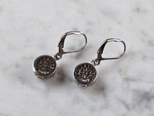 Load image into Gallery viewer, Womens Vintage Estate Sterling Silver CZ Dangle Earrings 3.6g E7974