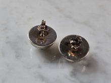 Load image into Gallery viewer, Womens Vintage Estate Sterling Silver Modernist Stud Earrings 4.1g E7979