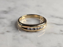 Load image into Gallery viewer, Mens Vintage Estate 14K Yellow Gold Diamond Ring 6.4g E7980