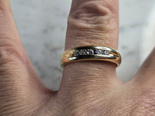 Load image into Gallery viewer, Mens Vintage Estate 14K Yellow Gold Diamond Ring 6.4g E7980