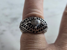 Load image into Gallery viewer, Womens Vintage Estate Sterling Silver Modernist Ring 7.1g E7984