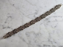 Load image into Gallery viewer, Womens Vintage Estate Sterling Silver Modernist Link Bracelet 26.0g E7988