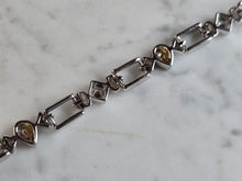 Load image into Gallery viewer, Womens Vintage Estate Sterling Silver Modernist Citrine Bracelet 16.7g #E7992