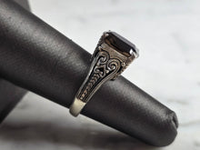 Load image into Gallery viewer, Womens Vintage Estate Sterling Silver Smoky Quartz Ring 5.8g E7994