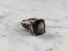 Load image into Gallery viewer, Womens Vintage Estate Sterling Silver Smoky Quartz Ring 5.8g E7994