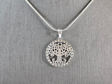Load image into Gallery viewer, Womens Vintage Sterling Silver Tree Of Life Pendant Necklace 7.4g E7997
