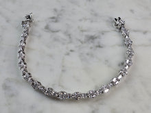 Load image into Gallery viewer, Womens Sterling Silver CZ Tennis Bracelet, 12.3g E834