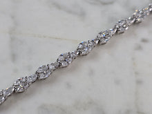 Load image into Gallery viewer, Womens Sterling Silver CZ Tennis Bracelet, 12.3g E834