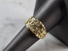Load image into Gallery viewer, Womens 10K Yellow Gold Modernist Filigree Ring 1.4g E847
