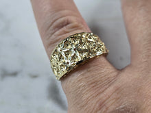 Load image into Gallery viewer, Womens 10K Yellow Gold Modernist Filigree Ring 1.4g E847