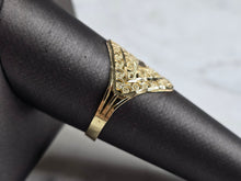 Load image into Gallery viewer, Womens 10K Yellow Gold Modernist Filigree Ring 1.6g E851