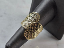 Load image into Gallery viewer, Womens 10K Yellow Gold Modernist Filigree Ring 2.7g E857
