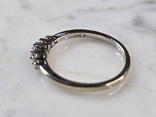 Load image into Gallery viewer, Womens Vintage Estate 10K White Gold Diamond Ring 2.0g E862