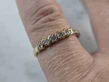 Load image into Gallery viewer, Womens Vintage Estate 14K Yellow Gold Diamond Ring 1.8g #E864
