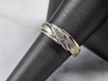 Load image into Gallery viewer, Mens Vintage Estate 10k White Gold Diamond Ring 4.2g E872
