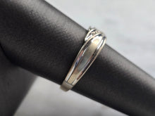Load image into Gallery viewer, Mens Vintage Estate 10k White Gold Diamond Ring 4.2g E872