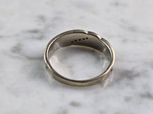 Load image into Gallery viewer, Mens Vintage Estate 10k White Gold Diamond Ring 4.2g E872