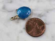 Load image into Gallery viewer, Womens Vintage Estate Asian Cloisonne Enamel Turtle Charm Pendant, 2.3g E880
