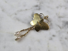 Load image into Gallery viewer, Womens Vintage Estate Asian Cloisonne Enamel Butterfly Pendant, 3.1g E882