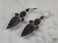 Load image into Gallery viewer, Womens Vintage Estate Sterling Silver Turquoise &amp; Lapis Earrings 16.9g E886