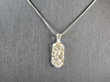Load image into Gallery viewer, Womens Vintage Estate Sterling Silver Nugget Pendant Necklace 6.1g #E895