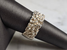 Load image into Gallery viewer, Mens Vintage Estate Sterling Silver Nugget Style Ring 10.1g E899