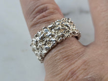 Load image into Gallery viewer, Mens Vintage Estate Sterling Silver Nugget Style Ring 10.1g E899