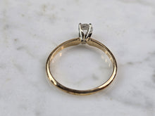 Load image into Gallery viewer, Womens Vintage Estate 14k Gold Diamond Engagement Ring 1.9g E904