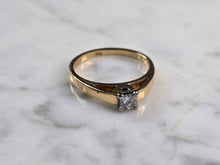 Load image into Gallery viewer, Womens Vintage Estate 14k Yellow Gold Diamond Engagement Ring 3.1g  #E914