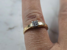 Load image into Gallery viewer, Womens Vintage Estate 14k Yellow Gold Diamond Engagement Ring 3.1g  #E914