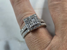 Load image into Gallery viewer, Womens Vintage Estate 14K White Gold 1.88cts Diamond Ring 6.9g E918