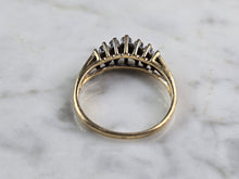 Load image into Gallery viewer, Womens Vintage Estate 14K Yellow Gold Diamond Cluster Ring 3.3g  #E942