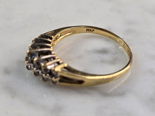 Load image into Gallery viewer, Womens Vintage Estate 14K Yellow Gold Diamond Cluster Ring 3.3g  #E942