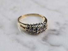 Load image into Gallery viewer, Womens Vintage Estate 14K Yellow Gold Diamond Cluster Ring 3.3g  #E942